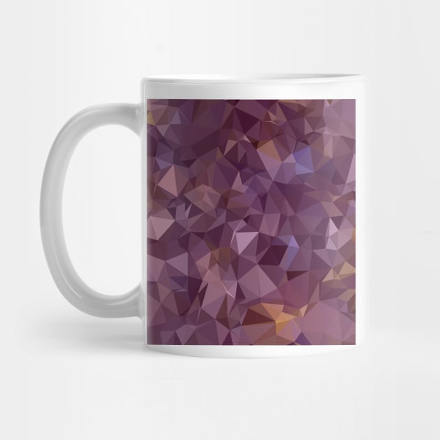 Antique Fuchsia Purple Abstract Low Polygon Background by retrovectors